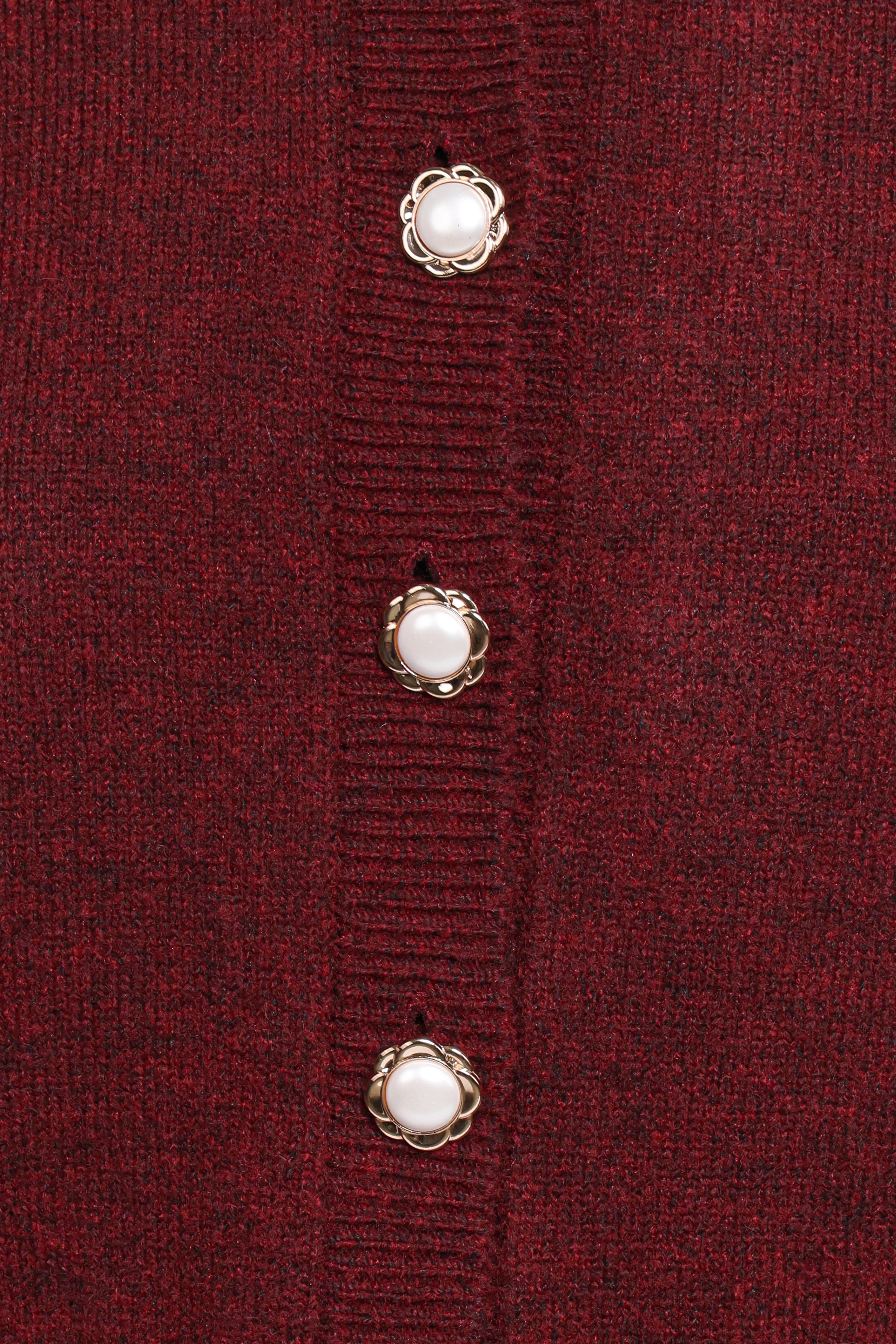 Thelma Trumpet Sleeve Cardigan Cabernet