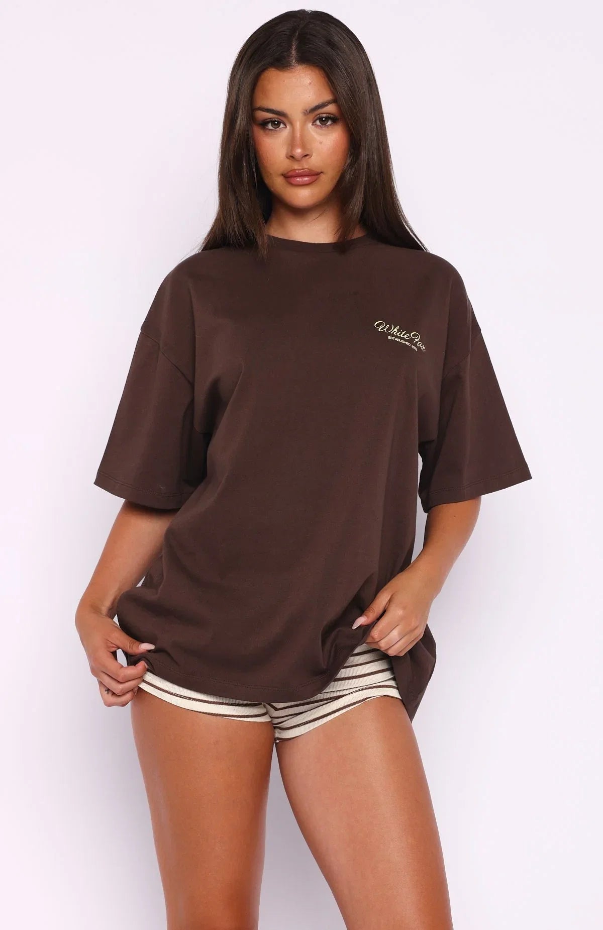 Slow Burner Oversized Tee Chocolate
