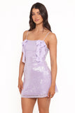 Katerina Mini Dress Lilac Sequin