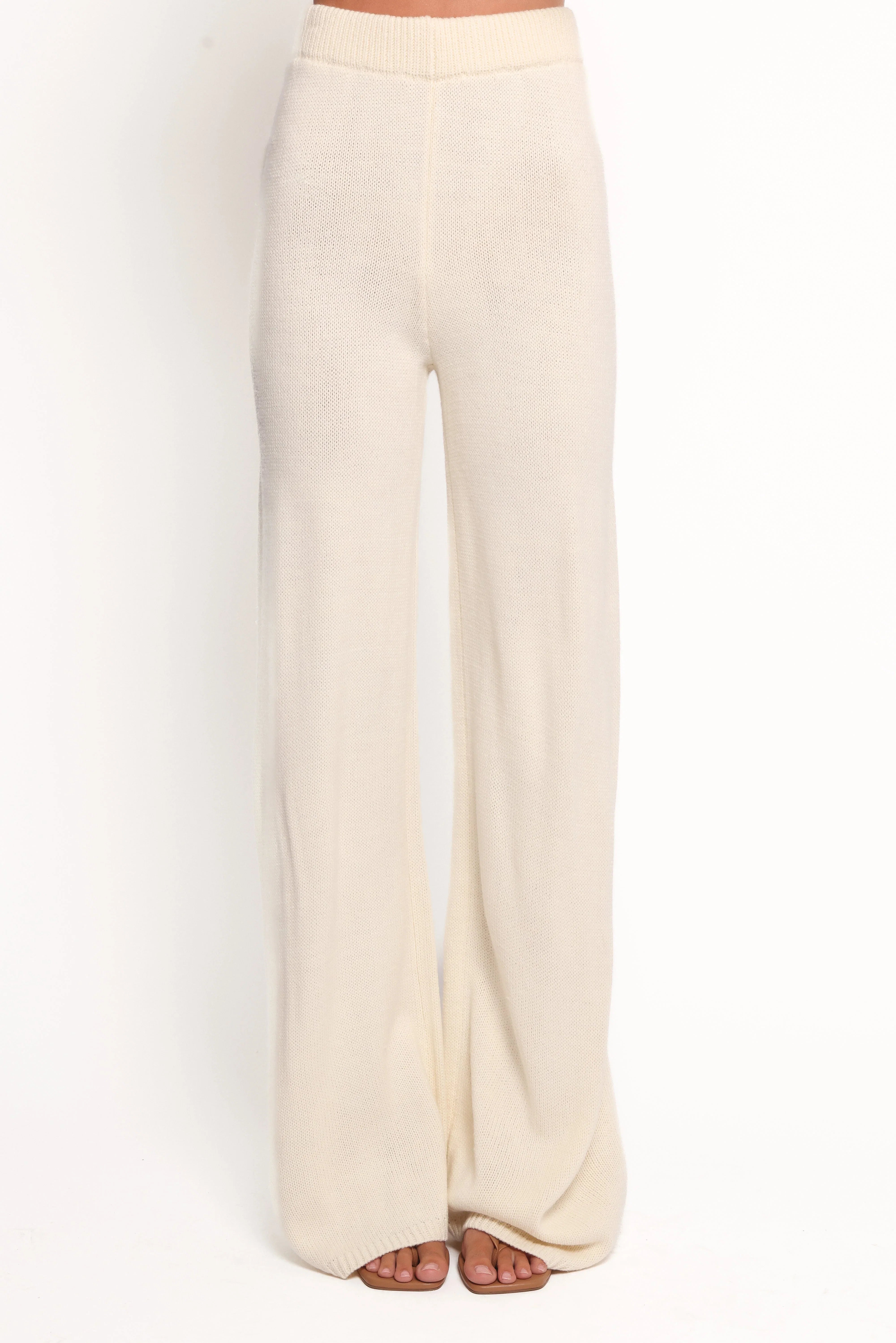 Remii Knit Pant Set Ivory