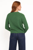 Wilde Bow Front Cardigan Green