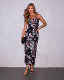 Sugar Veil Botanica Sequin Maxi Dress