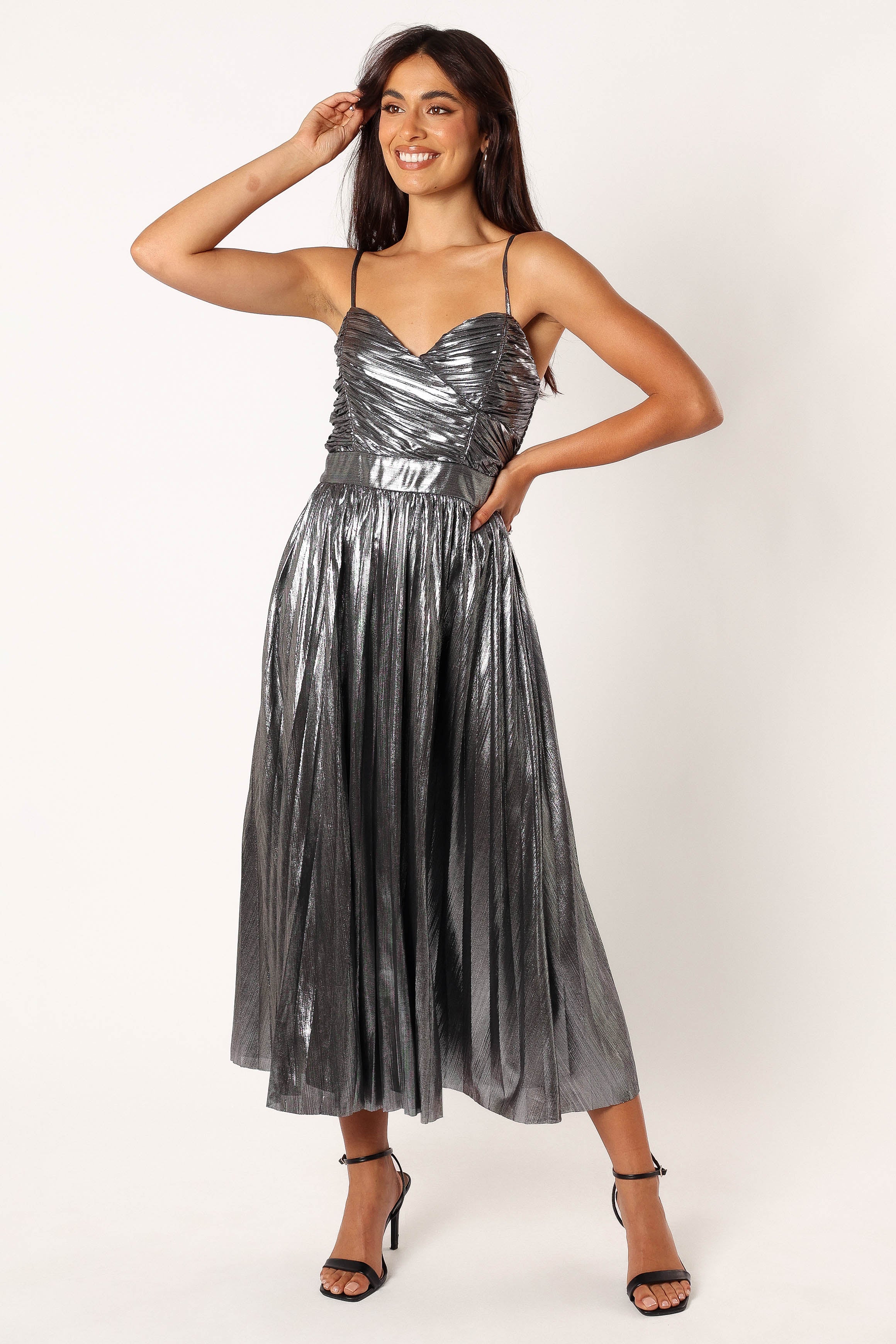 Gaia Maxi Dress Silver