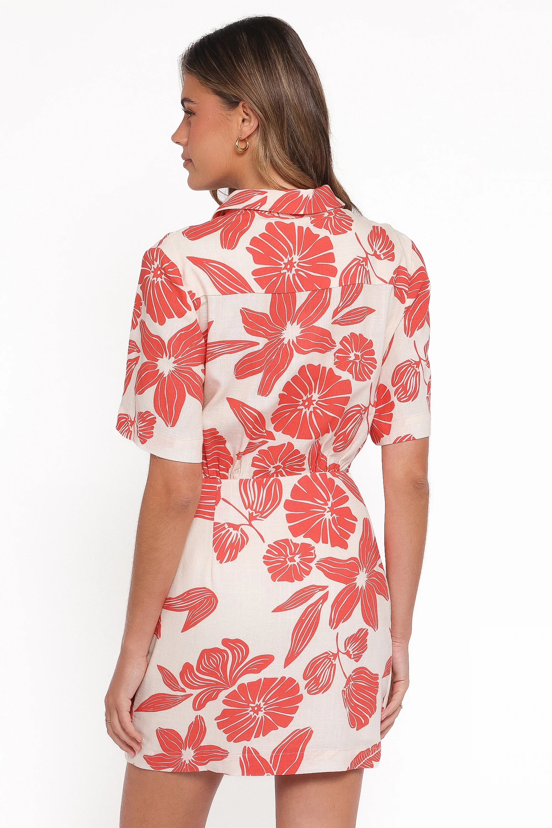 Leyton Mini Dress Red Floral