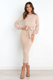 Helena Dress Beige