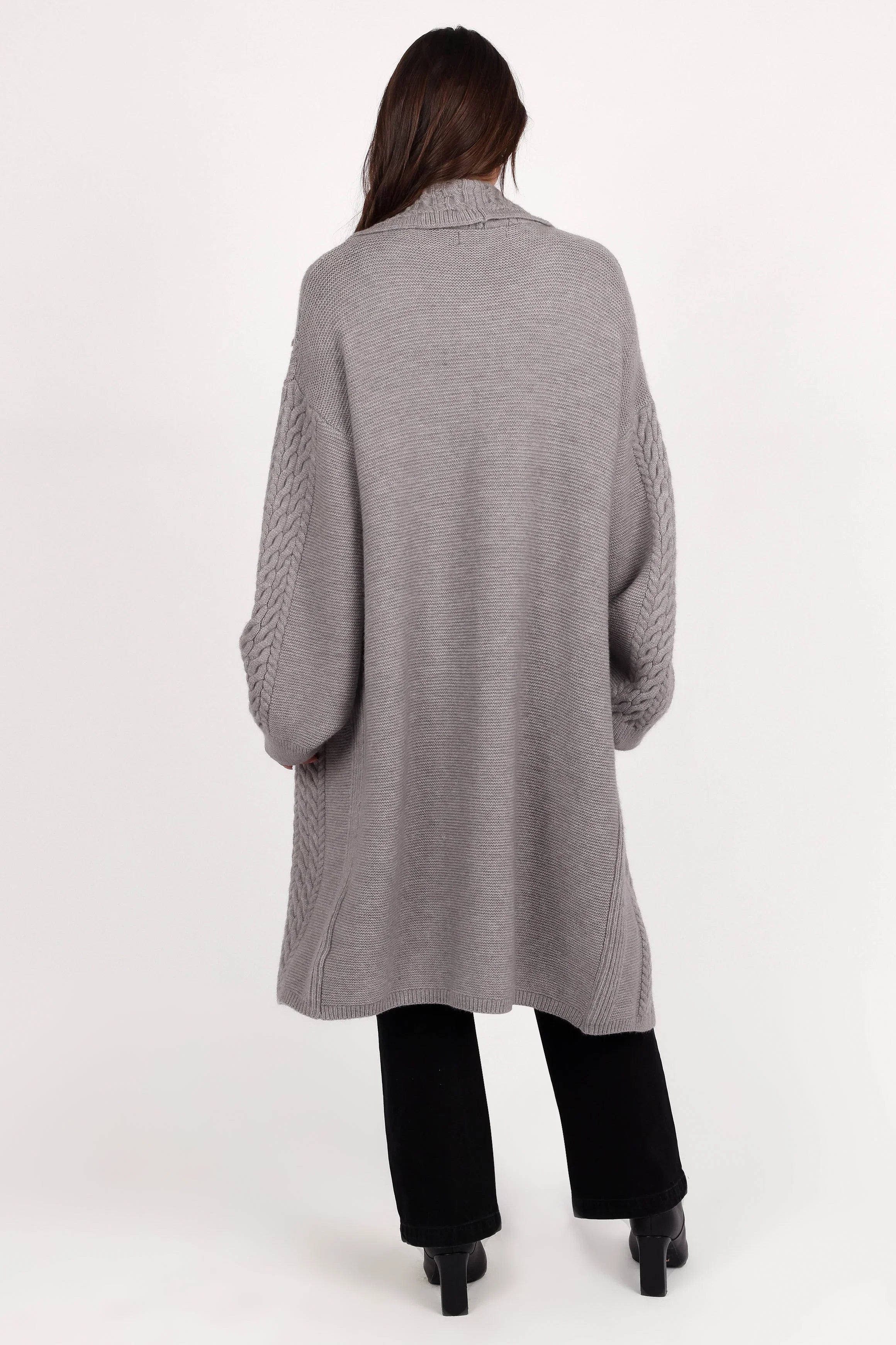 Soma Oversized Open Front Cardigan Grey