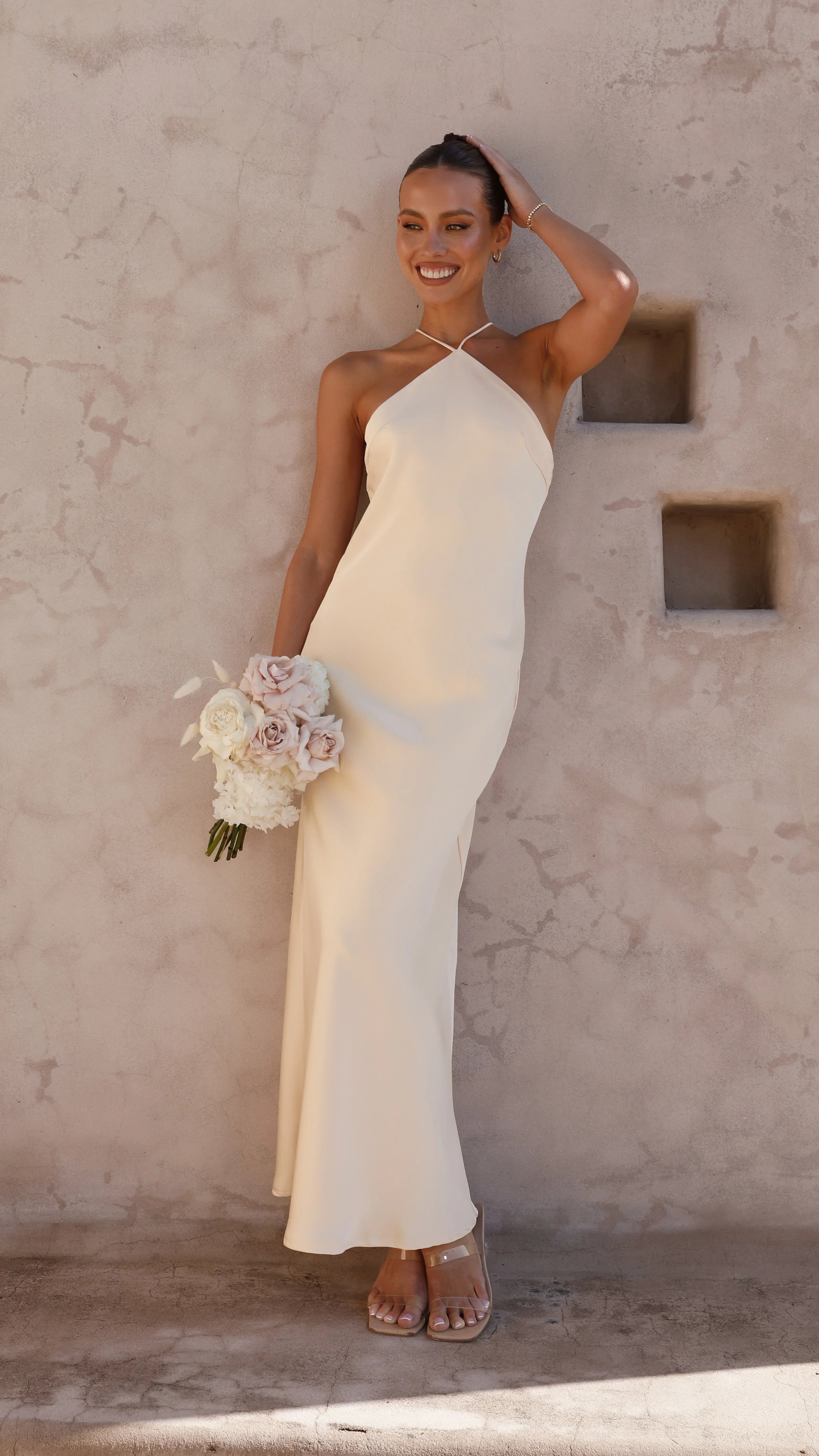 Chiara Maxi Dress Soft Gold