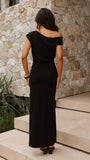 Helana Off Shoulder Maxi Dress Black