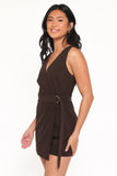 Vesper Corduroy Romper Chocolate