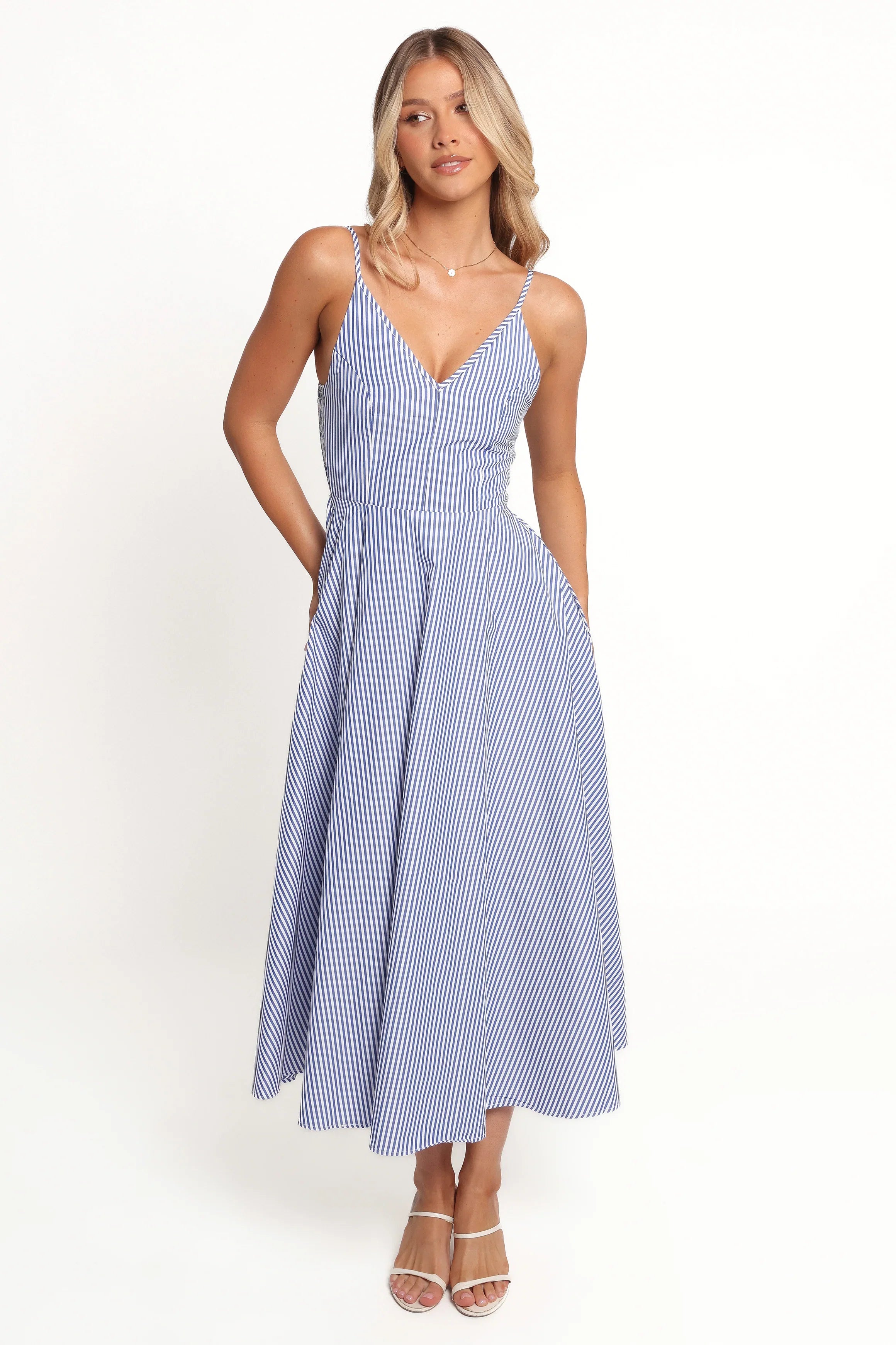 Romilly Strappy Maxi Dress Light Blue