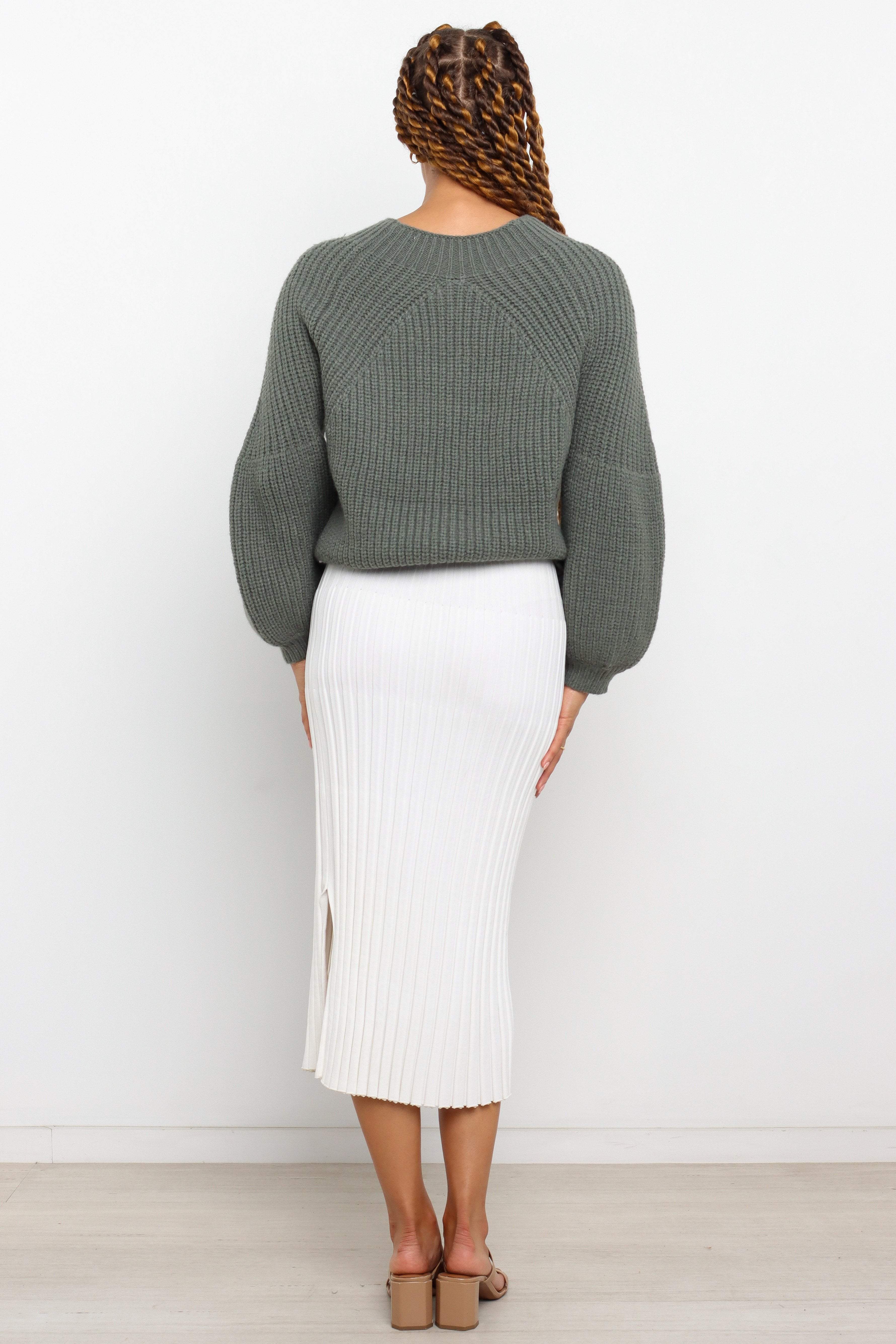 London Knit Sweater Emerald