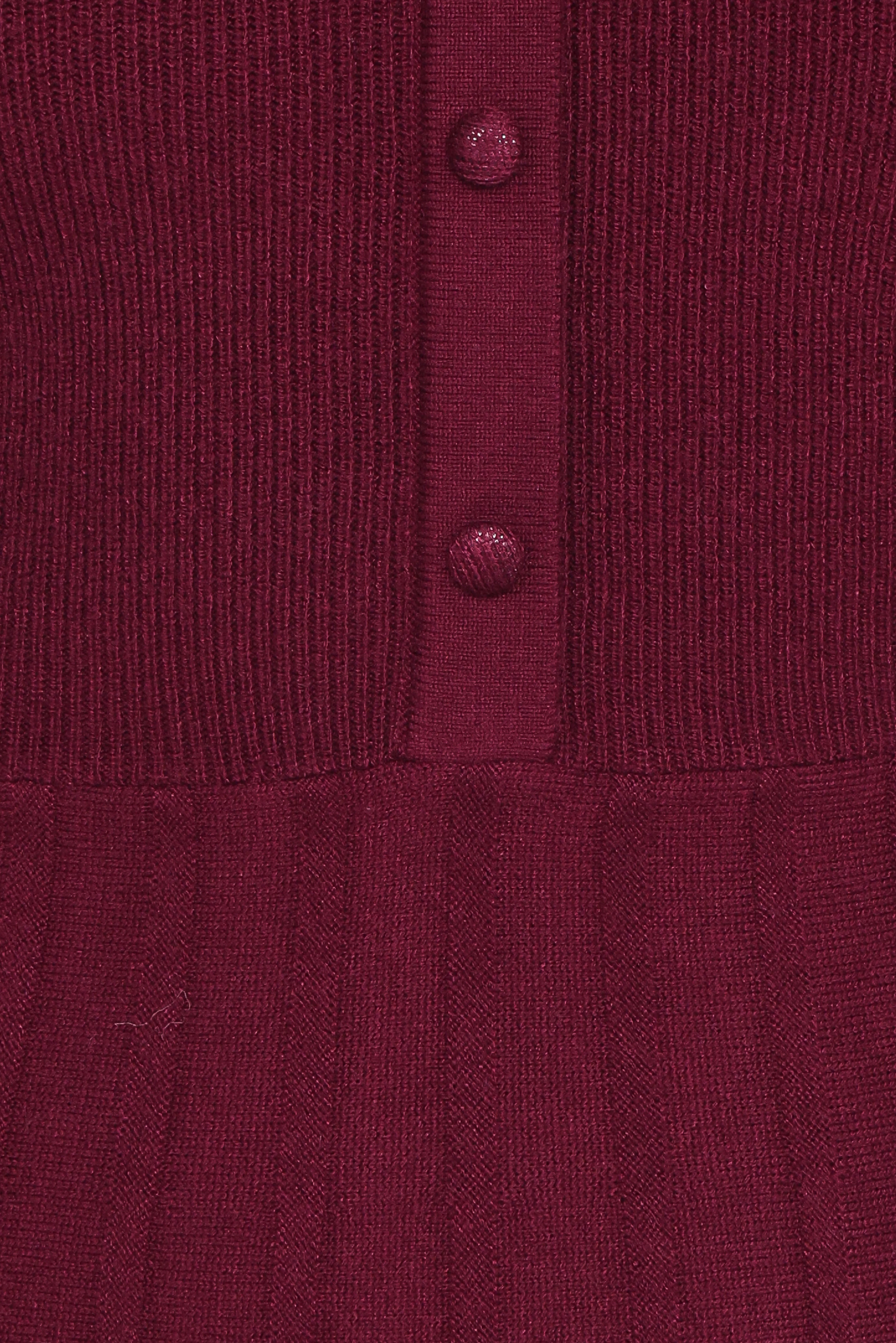 Darlina Long Sleeve Mini Dress Burgundy