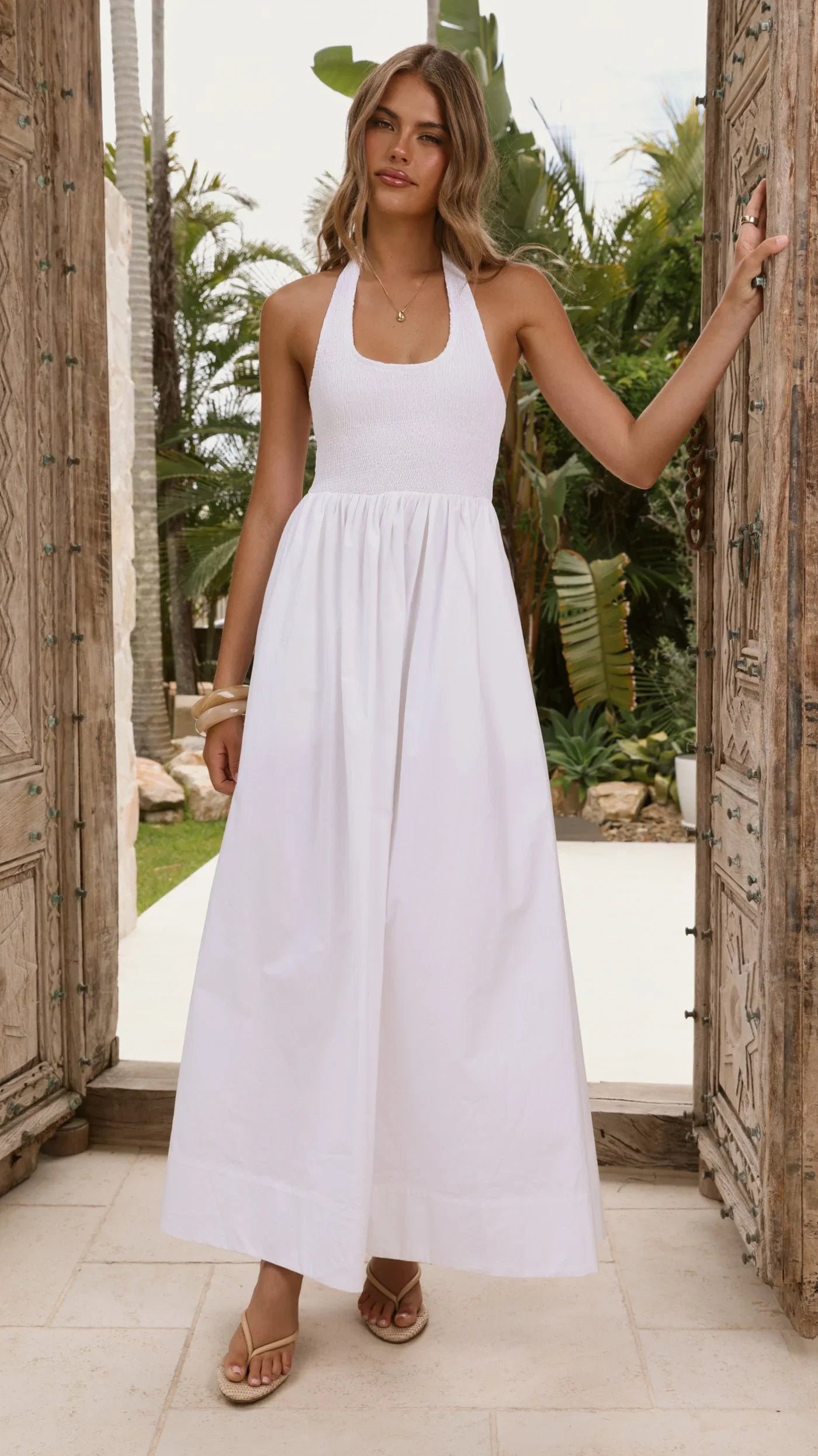 Keanie Maxi Dress White