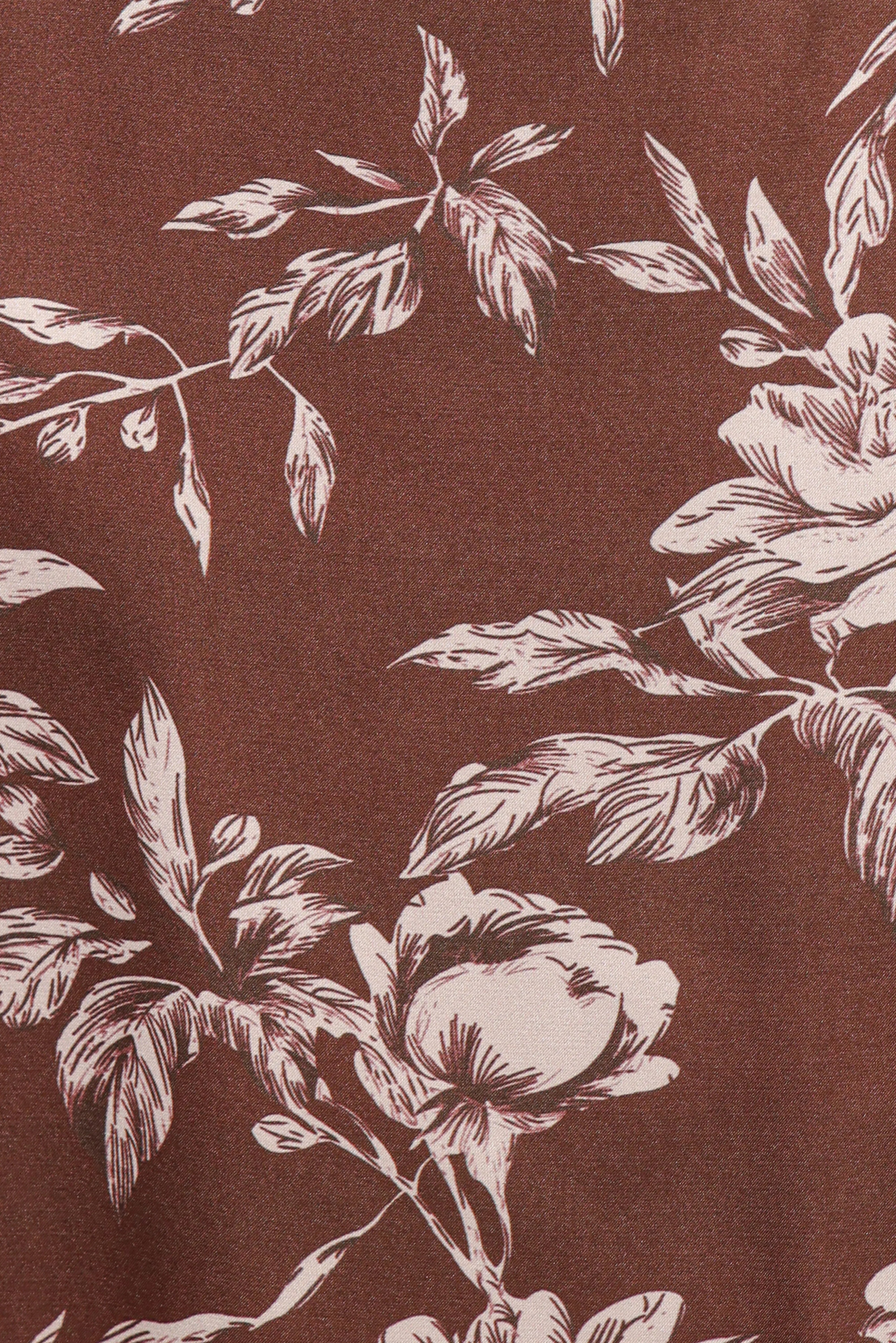 Solara Maxi Dress Brown Floral Print