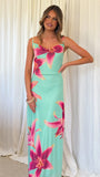 Nina Maxi Dress Green Paradise