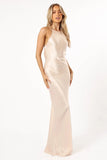 Kaye Halterneck Maxi Dress Champagne
