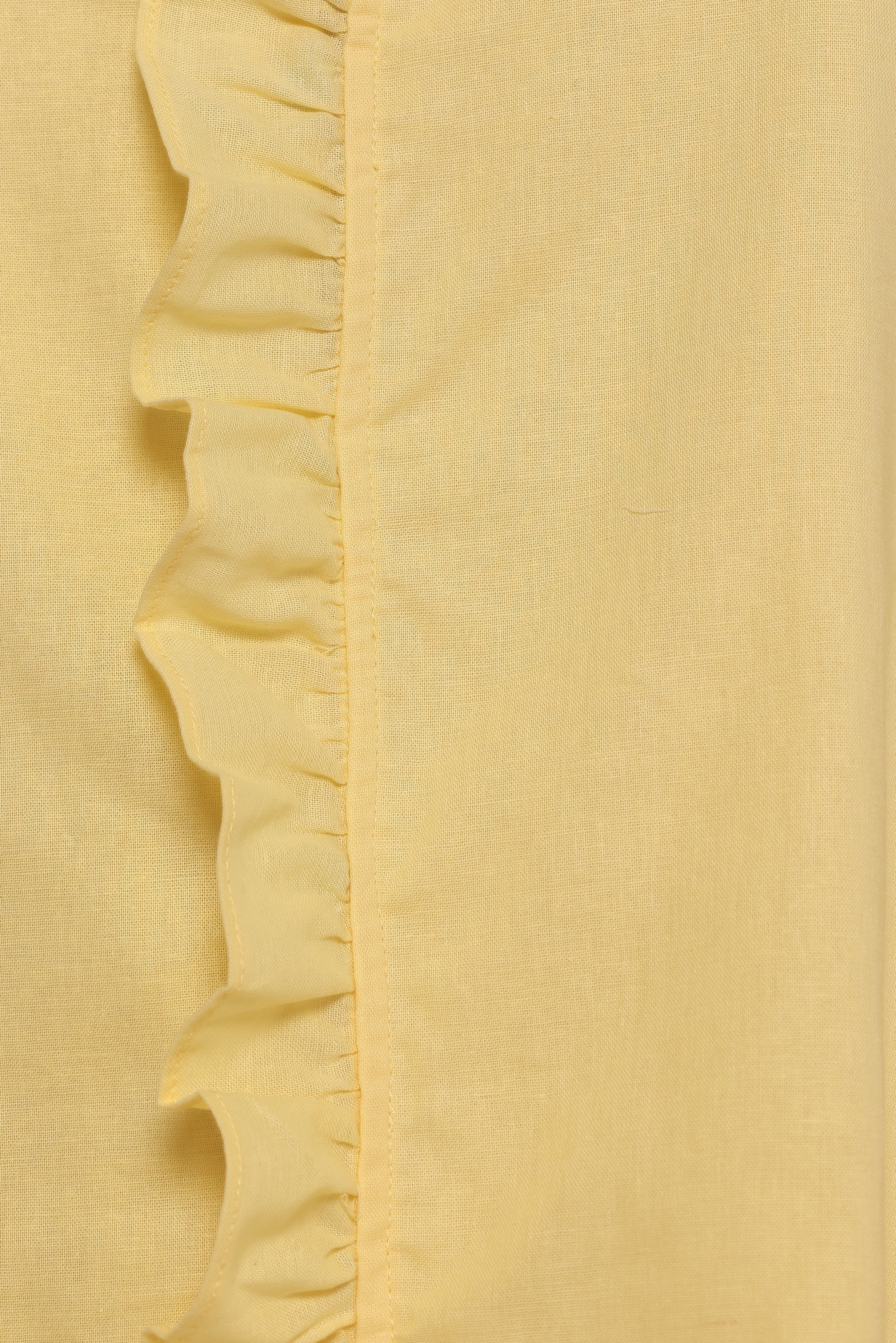 Cassandra Ruffle Mini Dress Butter Yellow
