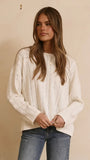 Mia Long Sleeve Top White