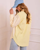Casual Poise Striped Button Down Top