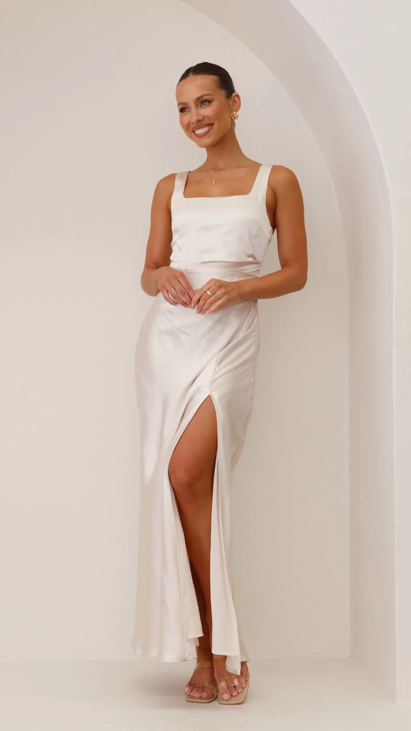 Alaria Maxi Dress Champagne