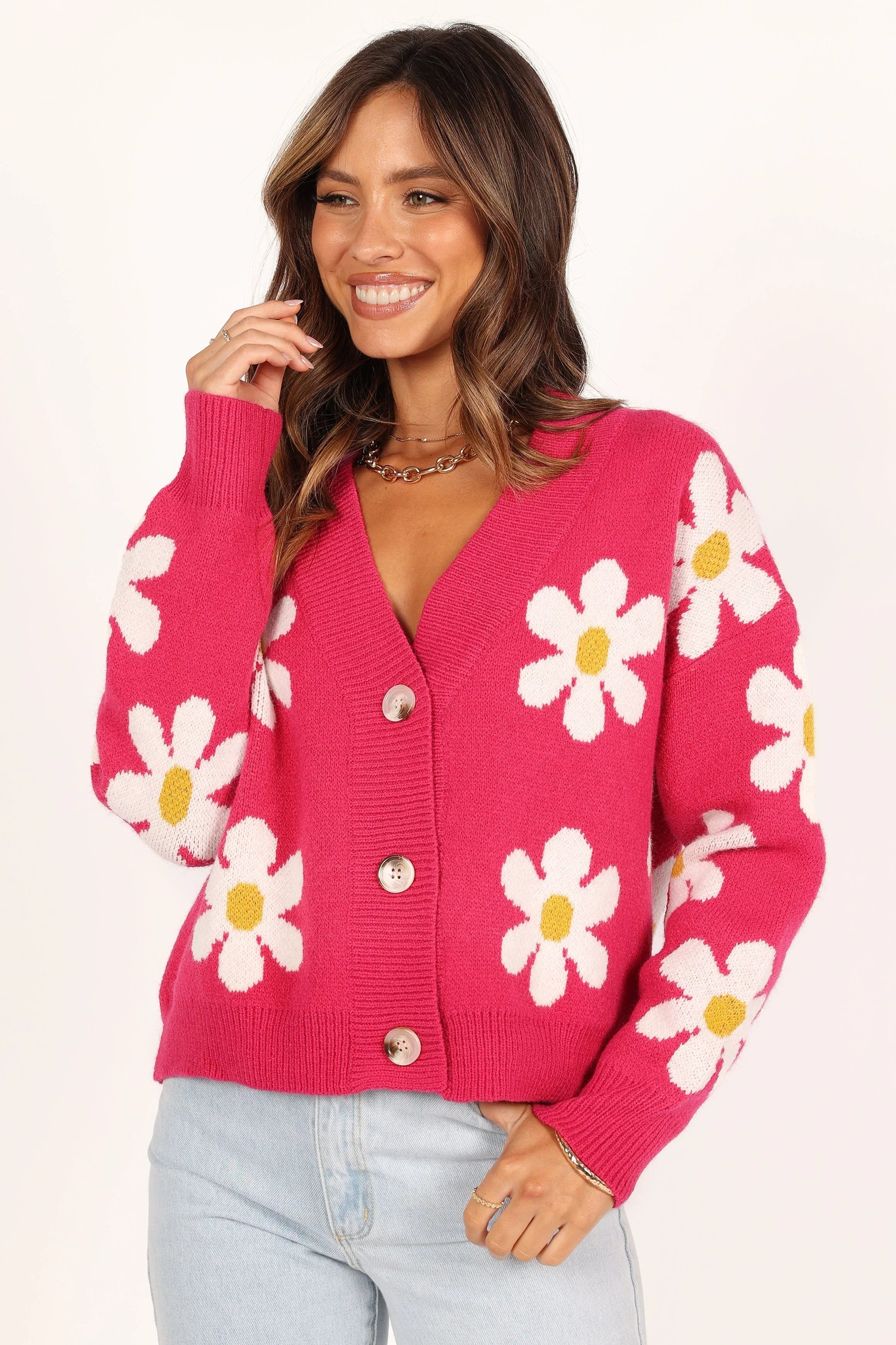 Daisy Cardigan Orchid