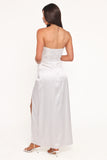 Kara Strapless Maxi Dress White