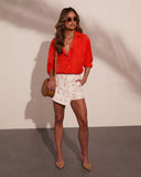 Relaxed Whisper Button Down Top