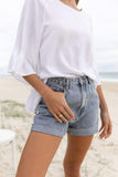 Daisy Shorts Light Blue Wash