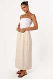 Picilo Long Midi Skirt Stone