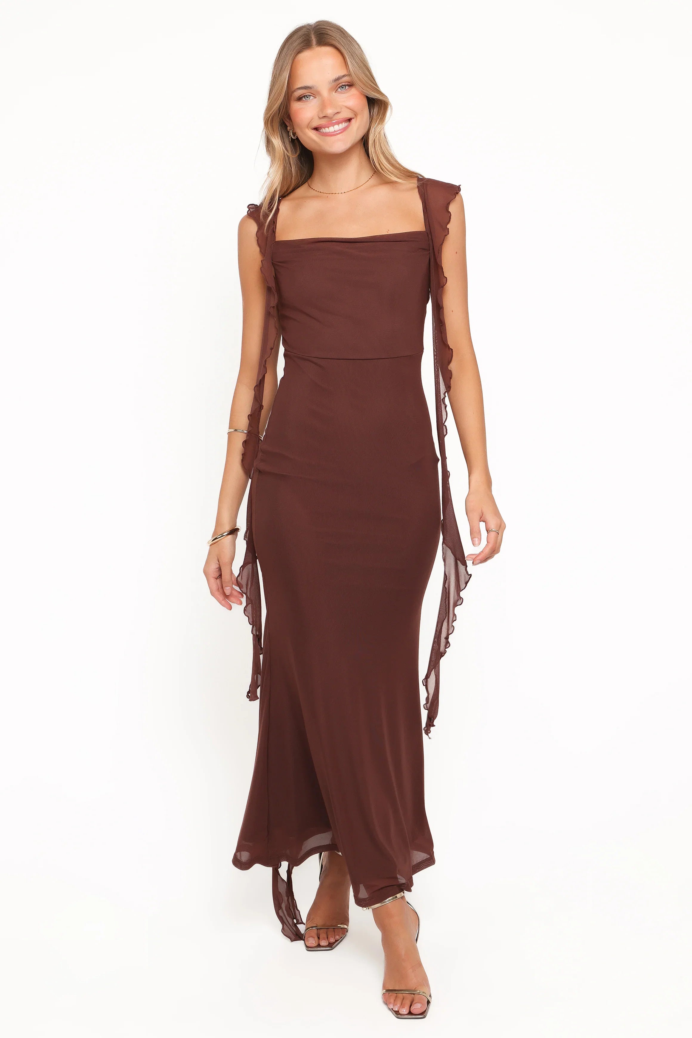 Chiara Maxi Dress Brown