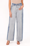 Yuri Wide Leg Jeans Two Tone Blue