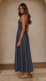 Skye Maxi Dress Steel Blue