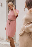 Wright Knit Mini Dress Pink