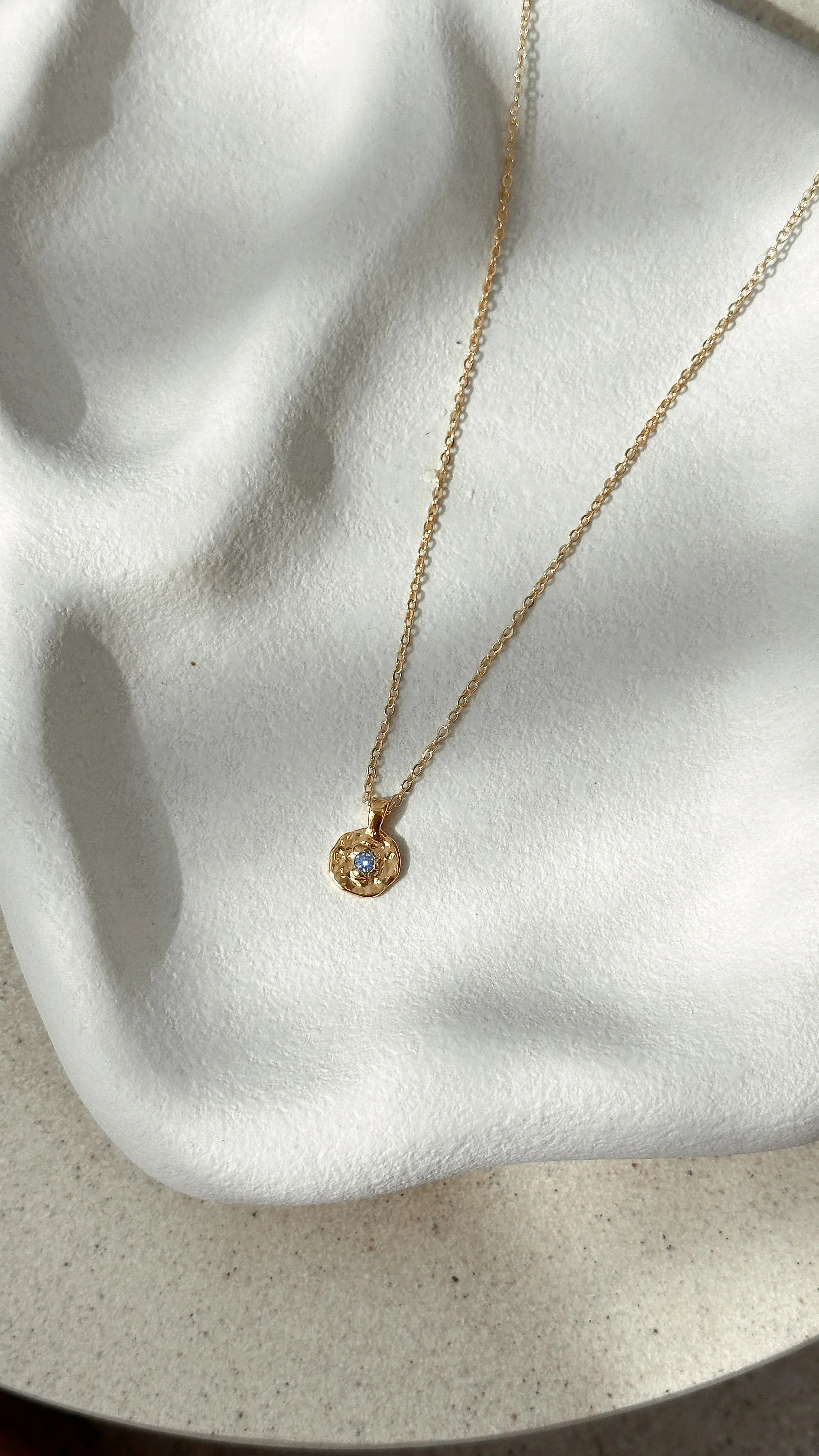 September Birthstone Necklace Sapphire