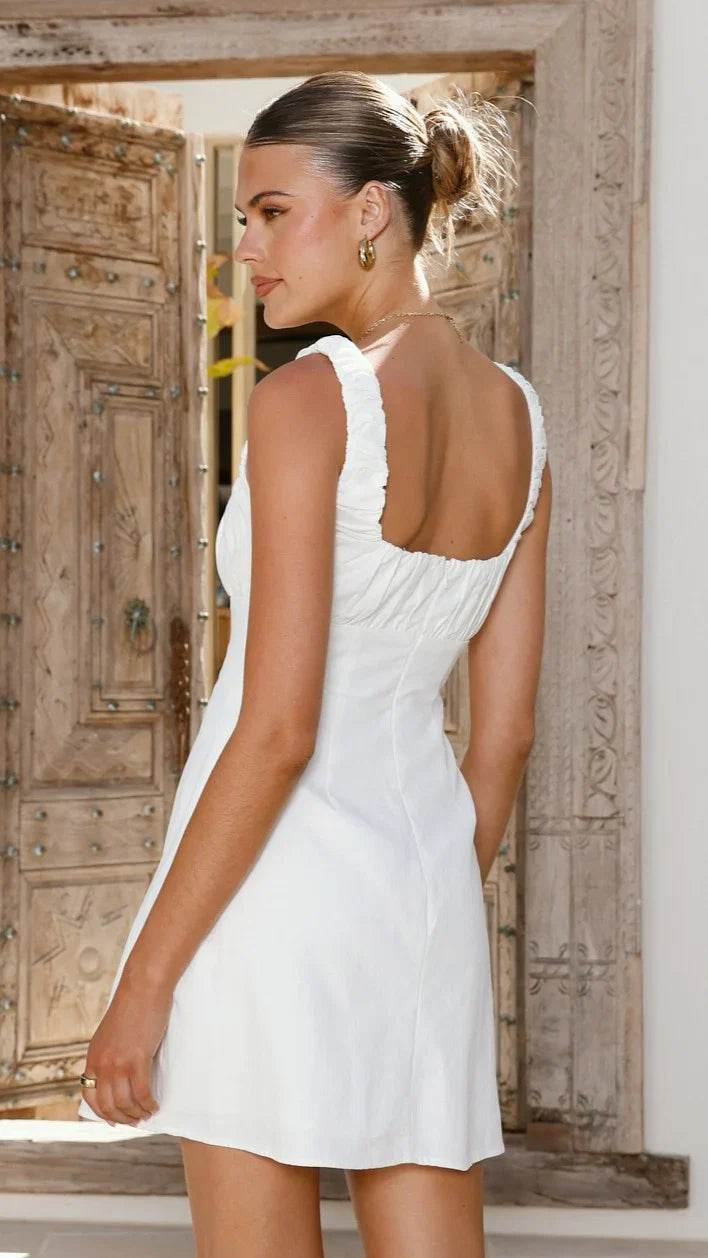 Adley Mini Dress White