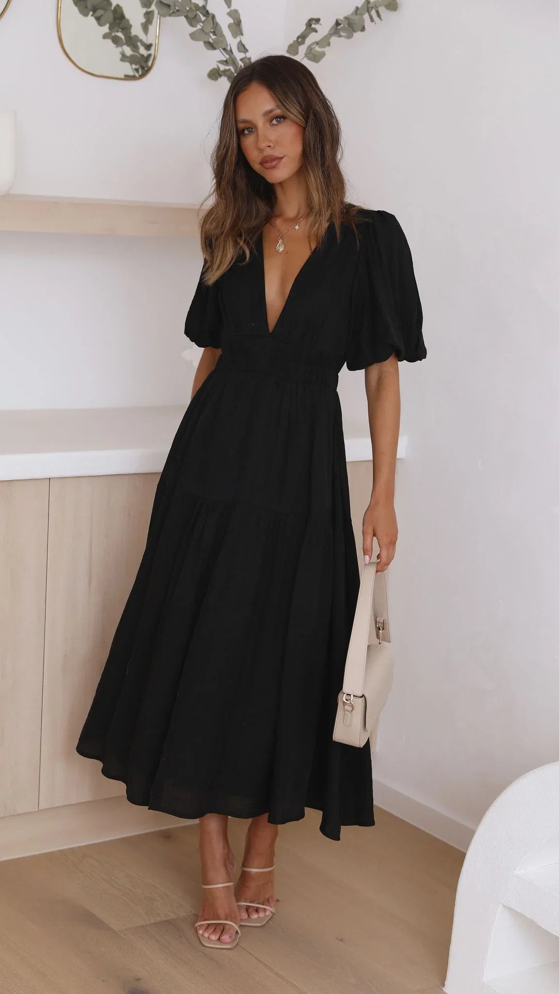 Erin Midi Dress Black
