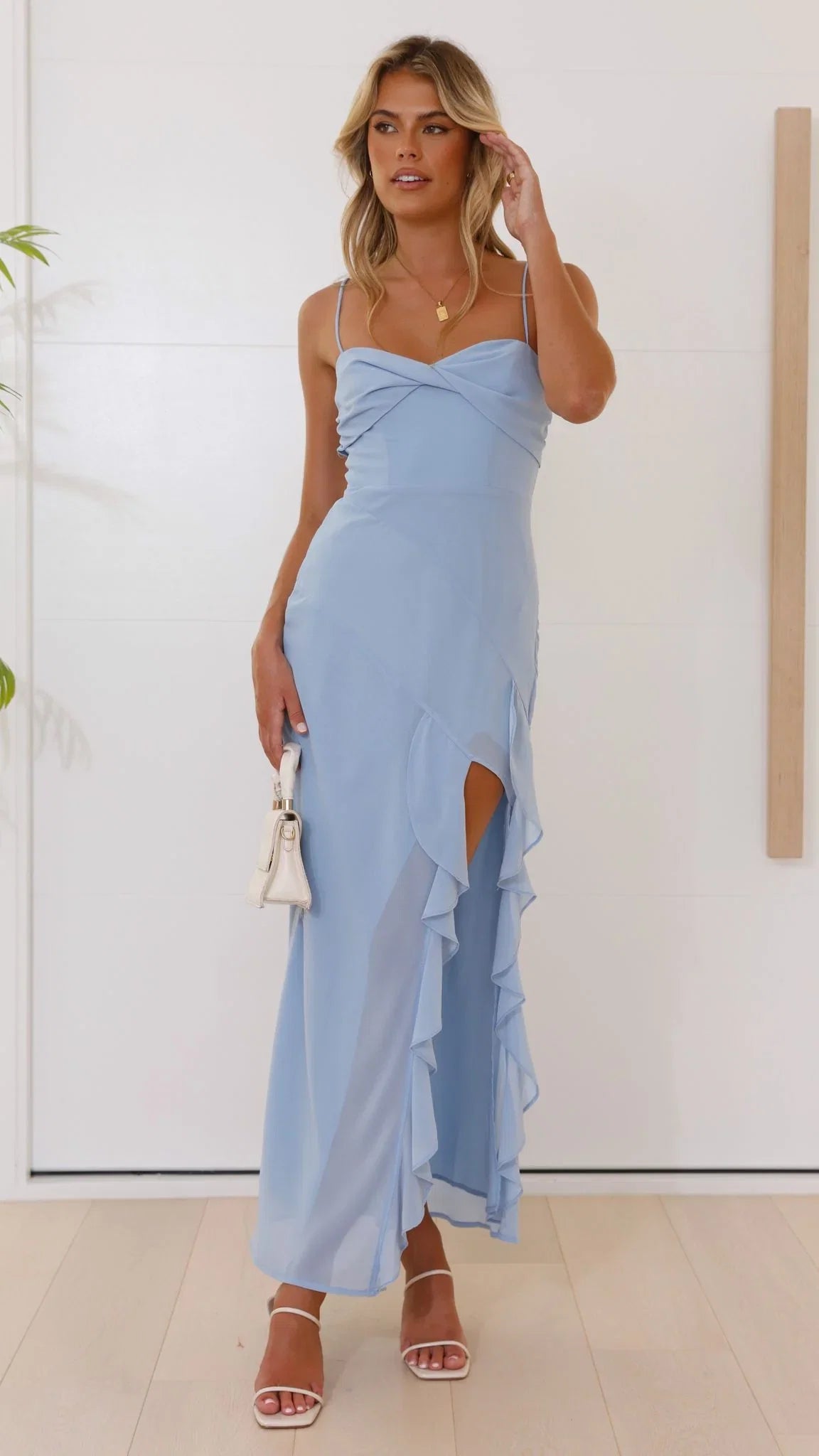 Kiyah Midi Dress Blue