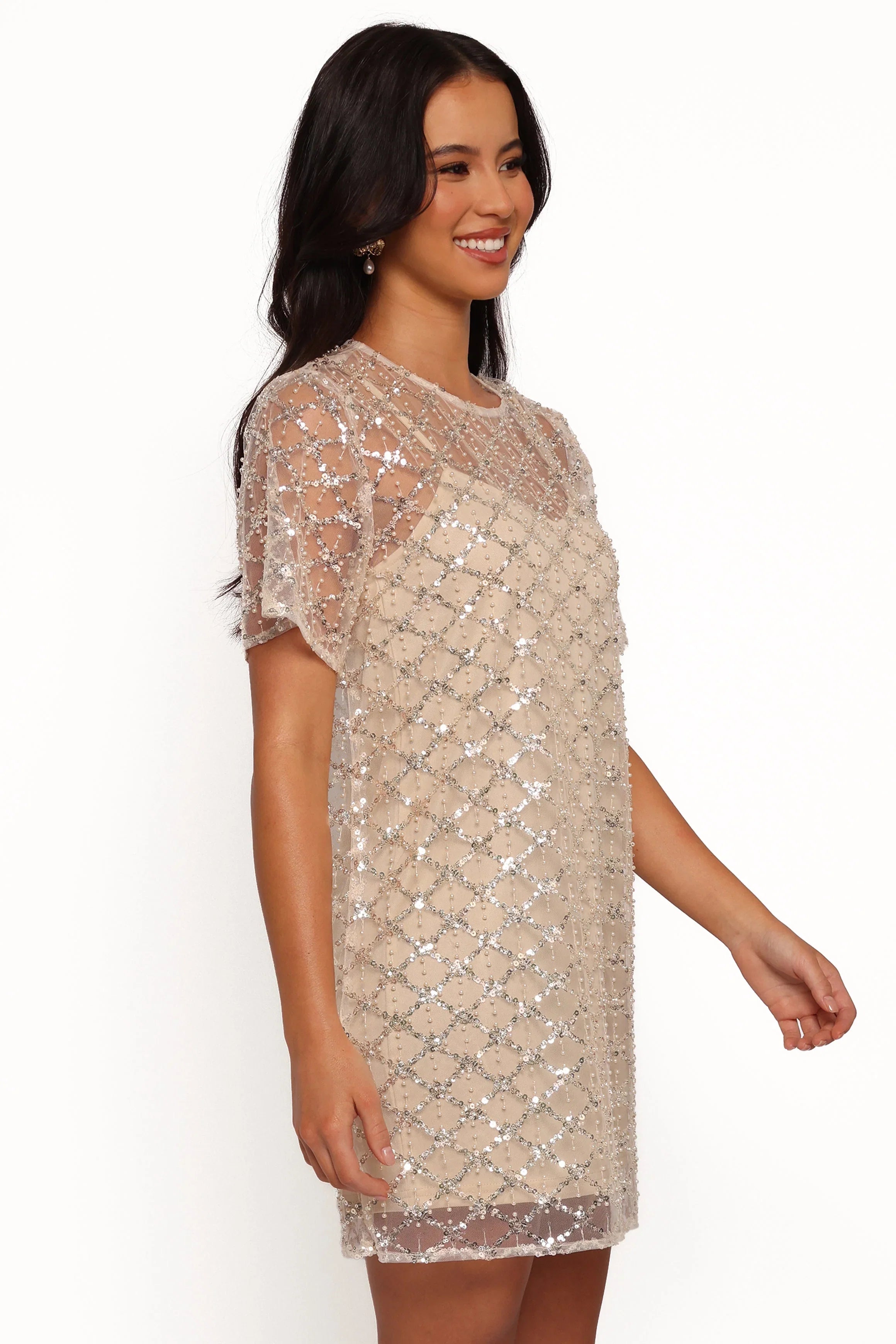 Silvie Mini Dress Light Taupe