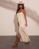 Romantic Haven Ruffle Lace Maxi Dress