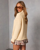 Cozy Slay Knit Mock Neck Sweater