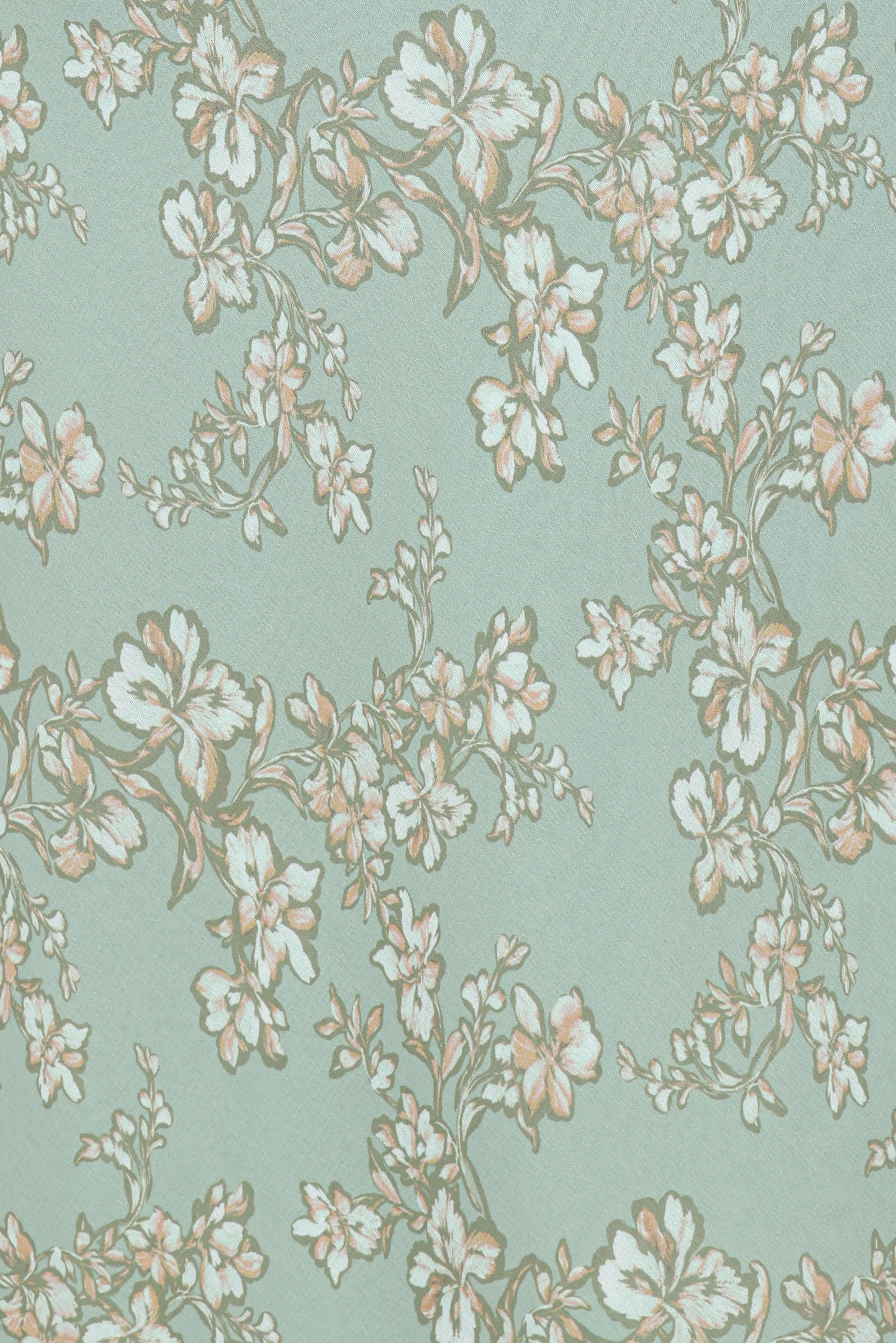 Yolanda Long Sleeve Maxi Dress Sage Green Floral