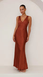 Sofia Maxi Dress Rust