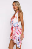 Time Of My Life Halter Mini Dress Orchid Bloom