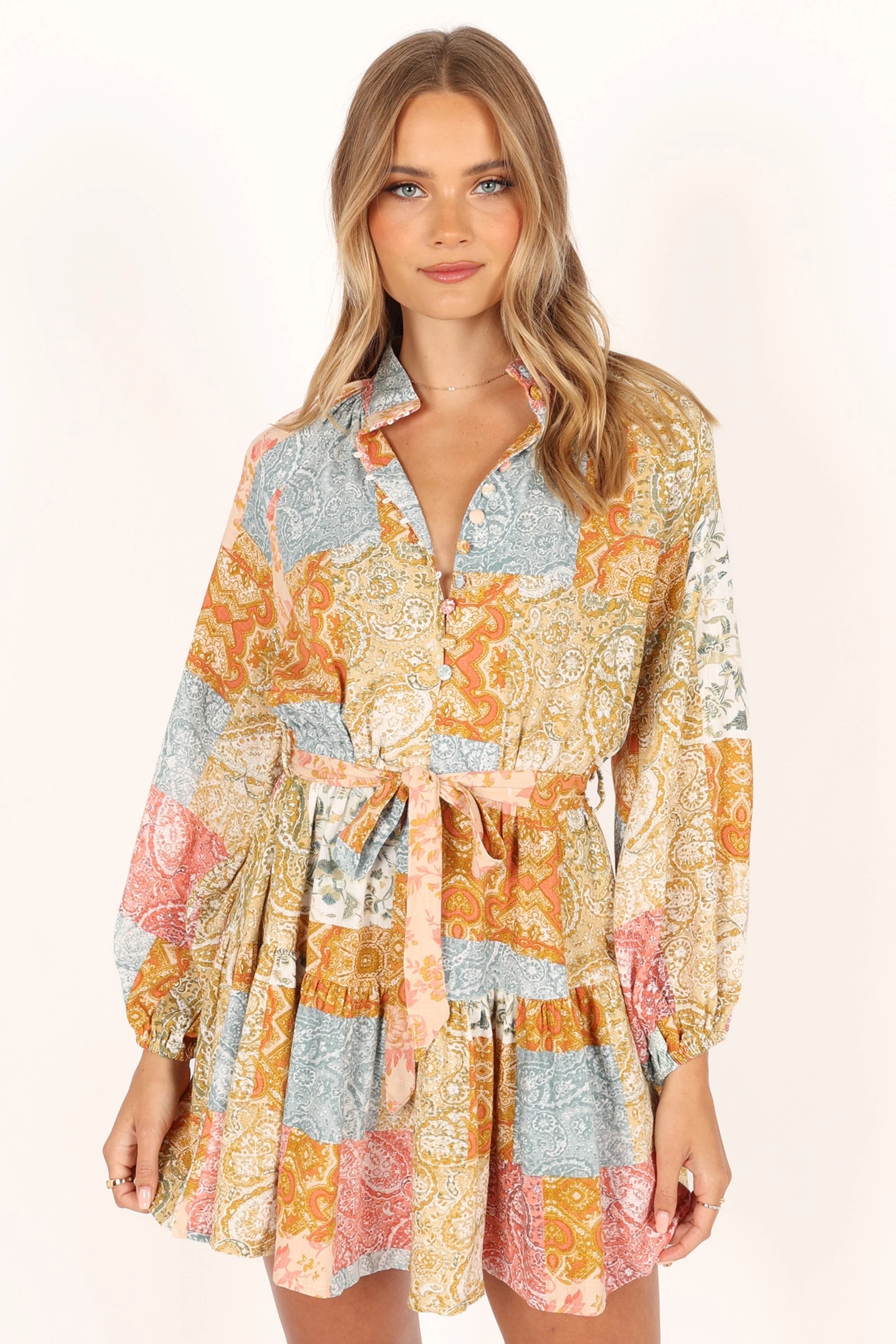 Silante Long Sleeve Mini Dress Maxine