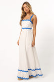 Nancy Maxi Dress Blue White
