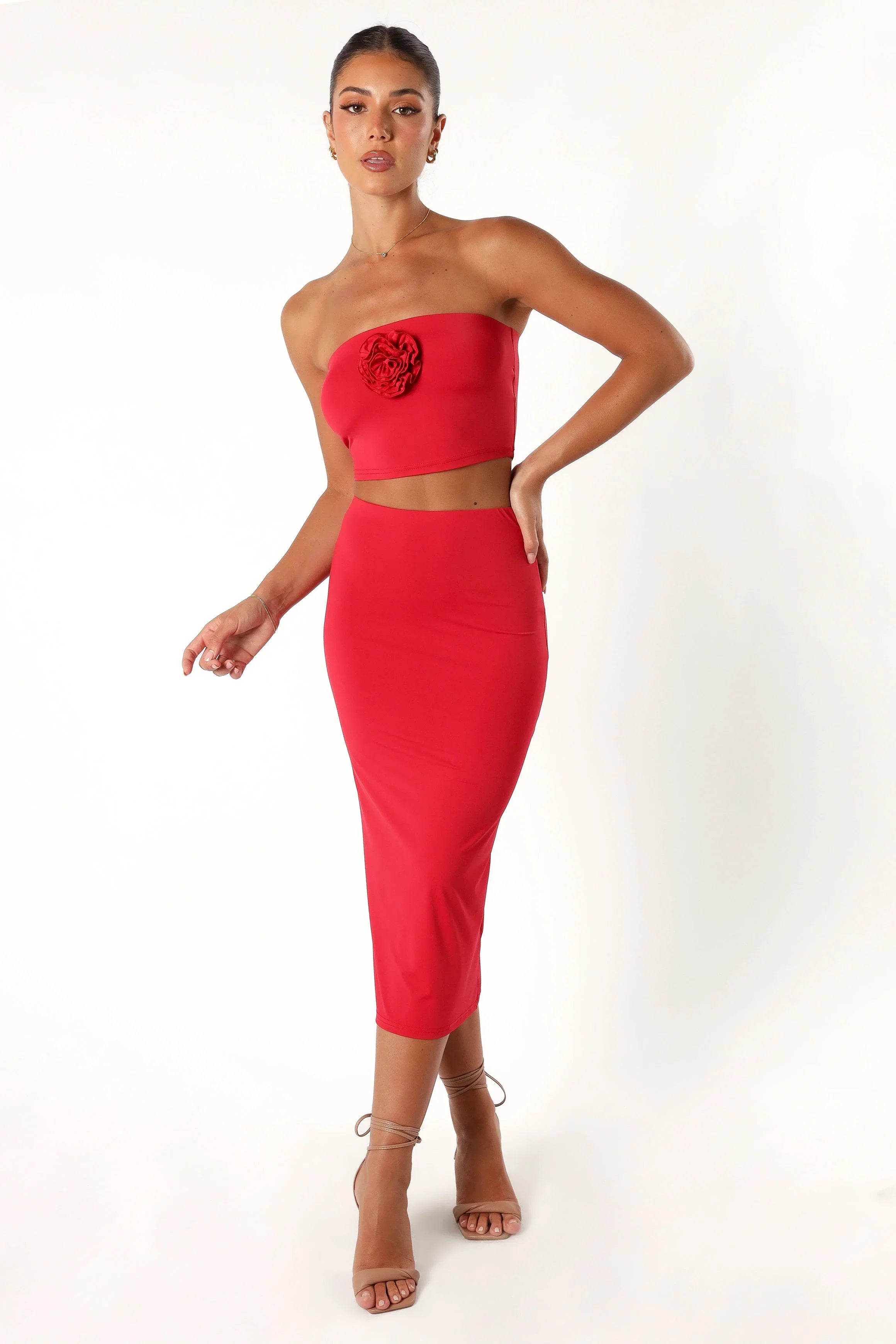 Tiarny Two Piece Set Red