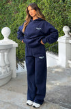Verano Sixteen Lilia Wide Leg Sweatpants Navy