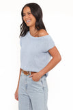 Coco Knit Top Pale Blue