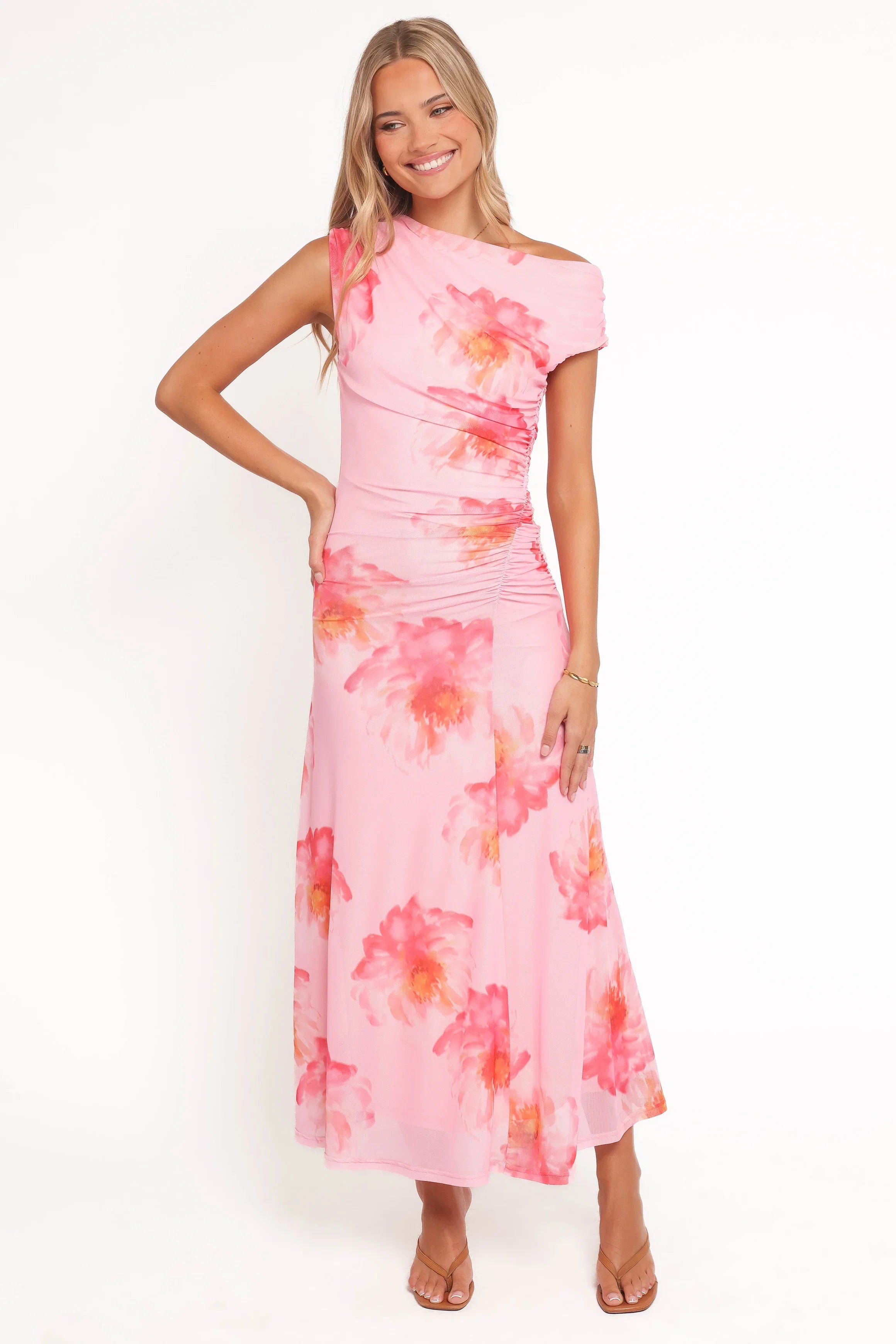 Talyne Maxi Dress Pink Floral