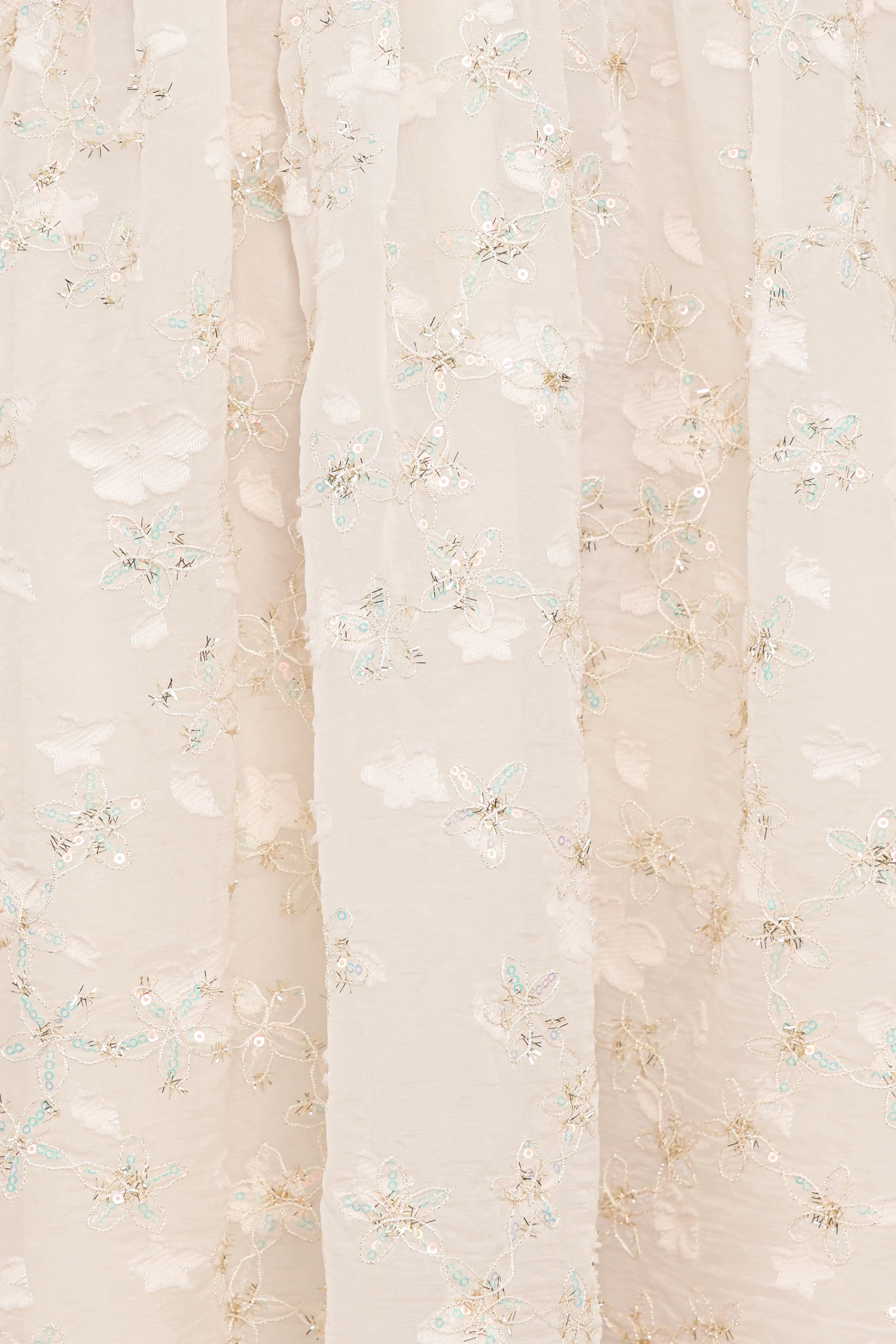 Lillan Mini Dress Ivory Sequin